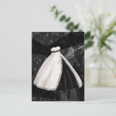 Carte Postale Mariage noir et blanc (Debout devant)