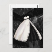 Carte Postale Mariage noir et blanc (Devant / Derrière)