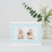 Carte postale mariage nounours (Debout devant)
