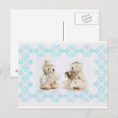 Carte postale mariage nounours (Devant / Derrière)