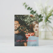 Carte postale Mariage "Nous nous sommes mariés" (Debout devant)