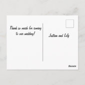 Carte Postale Mariage Papillons Noirs et Blancs (Dos)