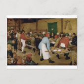 Carte Postale Mariage paysan par Pieter Bruegel l'Ancien (Devant)