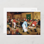 Carte Postale Mariage paysan, Pieter Bruegel (Devant / Derrière)