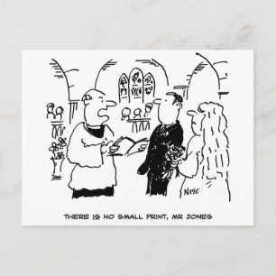 Carte Postale Mariage Petit Caractère Drôle