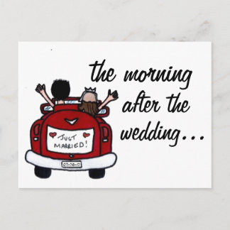 Carte Postale Mariage Petit-déjeuner Invitation