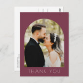 Carte postale Mariage photo Arch moderne (Devant / Derrière)