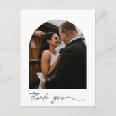 Carte Postale Mariage photo Arch moderne Merci (Devant)