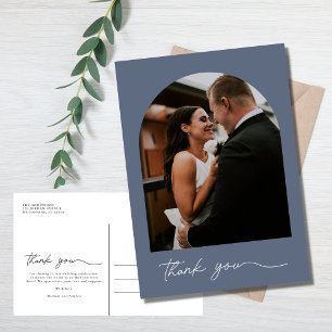 Carte Postale Mariage photo Arch moderne Merci