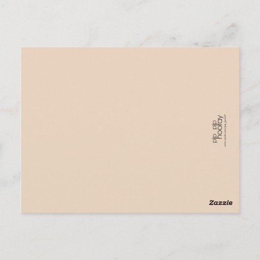 Carte postale Mariage photo beige neutre (Dos)