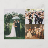 Carte postale mariage Photo Collage Merci (Devant)