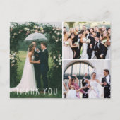 Carte Postale Mariage Photo Collage Merci (Devant)
