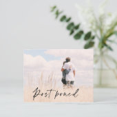 Carte Postale Mariage photo Date de report Faire-part (Debout devant)