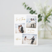 Carte postale Mariage photo de script budgétaire (Debout devant)