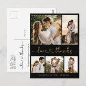 Carte postale Mariage photo de script budgétaire (Devant / Derrière)