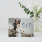 Carte postale Mariage photo de script main (Debout devant)