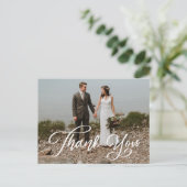Carte postale Mariage photo de script main (Debout devant)