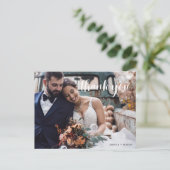 Carte postale Mariage photo de script main (Debout devant)