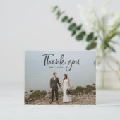 Carte postale Mariage photo de script rustique (Debout devant)