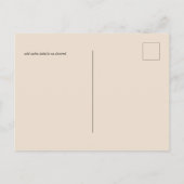 Carte Postale Mariage photo Enregistrer la date Turquoise Turquo (Dos)