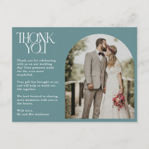 Carte postale Mariage photo Green Arch