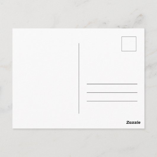 Carte postale mariage Photo Merci (Dos)