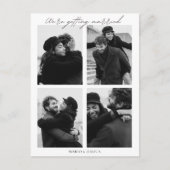 Carte Postale Mariage photo minimaliste esthétique (Devant)