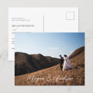 Carte Postale Mariage photo moderne