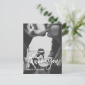 Carte Postale Mariage photo moderne amusant / Merci Fiançailles (Debout devant)