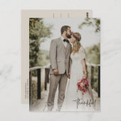 Carte postale Mariage photo moderne Grâces (Devant / Derrière)