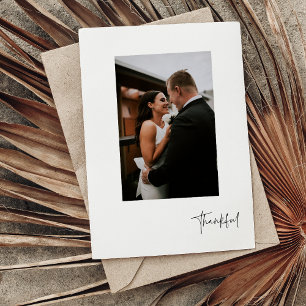 Carte postale Mariage photo moderne moderne modern