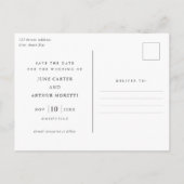 Carte Postale Mariage photo simple Enregistrer la date (Dos)