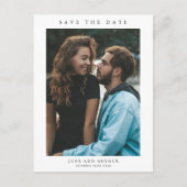 Carte Postale Mariage photo simple Enregistrer la date (Devant)