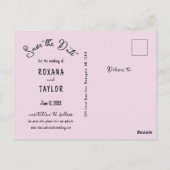 Carte Postale Mariage photo White Hydrangea Date de sauvegarde (Dos)