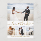 Carte postale Mariage Pic Script Budget Gold (Devant)