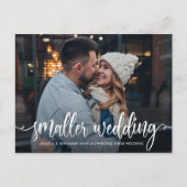 Carte Postale Mariage plus petit | Faire-part de mise à jour Mar (Devant)