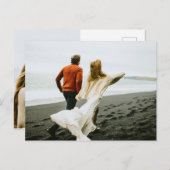 Carte Postale Mariage poto chic moderne (Devant / Derrière)