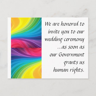 Carte postale mariage pour tous