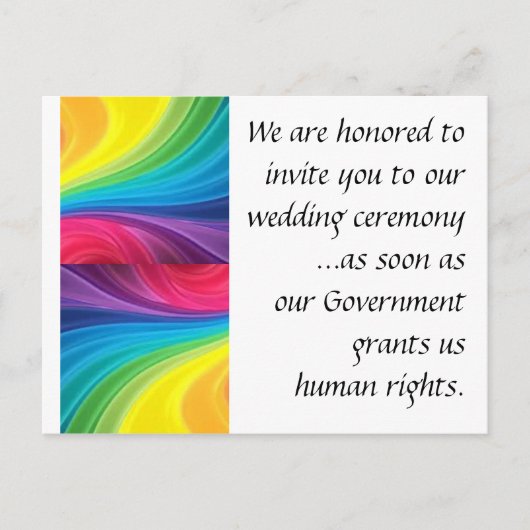 Carte postale mariage pour tous (Devant)