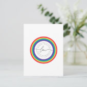 Carte postale Mariage Rainbow World (Debout devant)