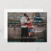 Carte Postale Mariage reporté (Devant / Derrière)