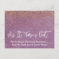 Mariage reporté Confetti & Grunge Rose Sassy