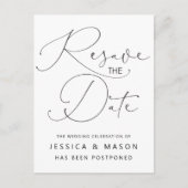 Carte postale Mariage reportée (Devant)