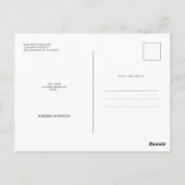 Carte Postale Mariage reprogrammé photo simple (Dos)