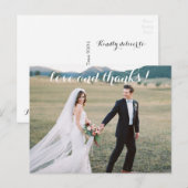 Carte postale Mariage romantique (Devant / Derrière)