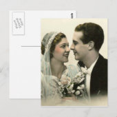Carte Postale Mariage romantique (Devant / Derrière)