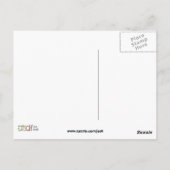 Carte postale mariage rose (Dos)