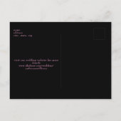 Carte Postale Mariage rose Chaud Simple Et Moderne Enregistrer L (Dos)