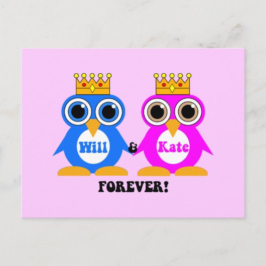 Carte Postale mariage royal (Devant)