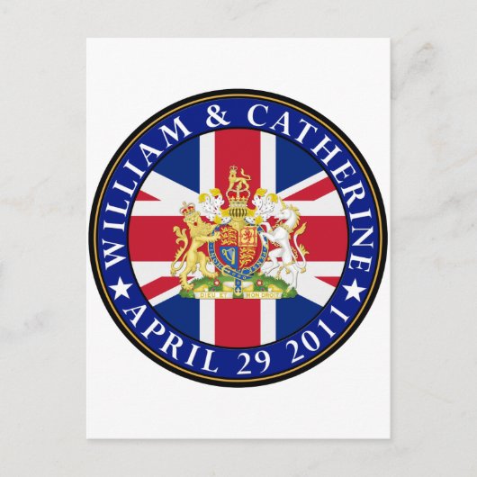 Carte Postale Mariage royal (Devant)